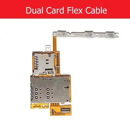 Двойной и одинарный гибкий кабель для Sim карты Huawei MediaPad 10 FHD S10 101 Power & Volume Memory Card Reader