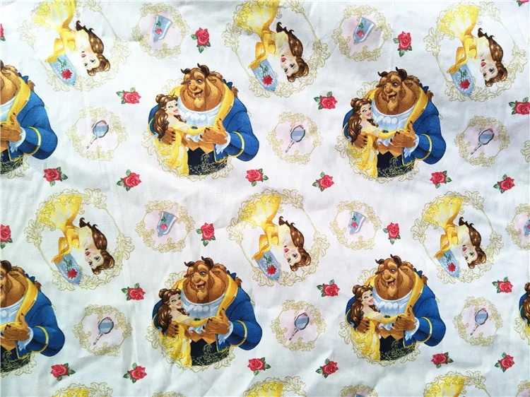 Хлопок принцесса Белла#2 в желтом DIY ткань занавеска ткань Подушка ширина 108 см швейная домашняя текстильная отделка