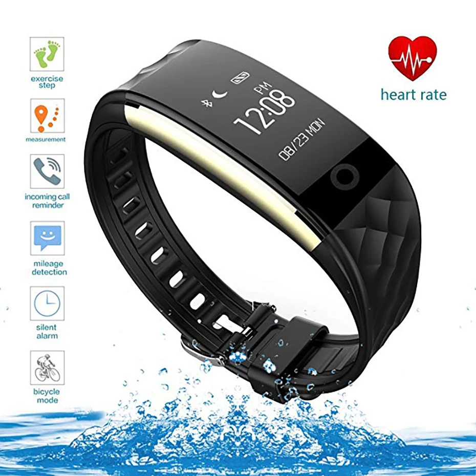 

Exercise Helper Waterproof Sports Smart Watch Men for Android iOS Heart Rate Monitor Fitness Tracker Smart Wristband