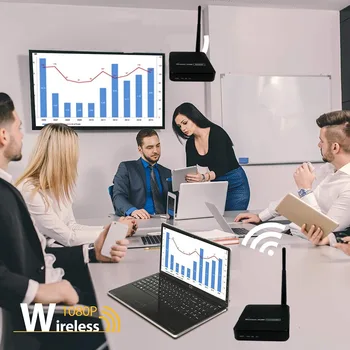 

PUZHIJIE Wireless HDMI transmitter receiver supports 165ft Antenna 1080p IR remote control Up to 50m wireless HDMI extender