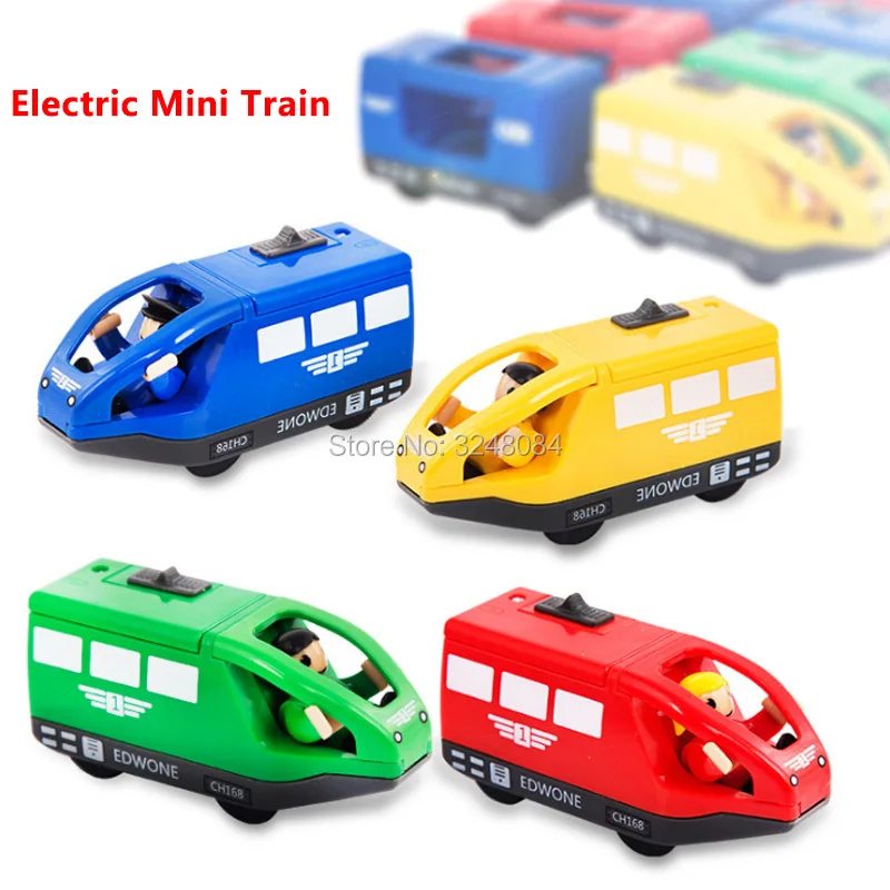 New 1 Pcs 4 Colors Kids Electric Train Toys Magnetic Wooden Educational  Toy Puzzle Slot Diecast Electronic Toy New Year Gift 