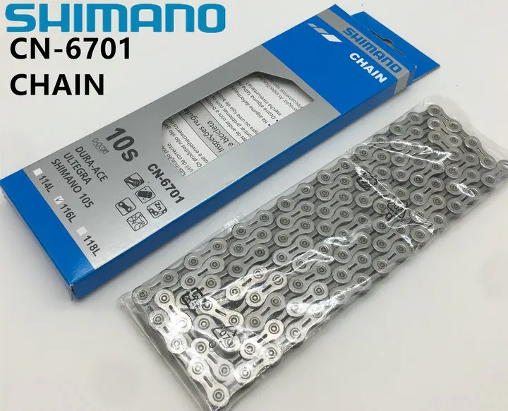 

Original Shimano Ultegra CN-6701 10-Speed Bike 116 link Chain Optimised for DURA-ACE 105 Bicycle Parts