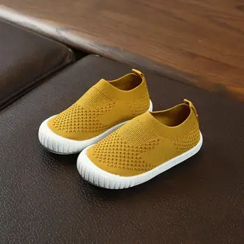 

Hot Sale Spring Autumn Baby Casual Children Shoes Fashionable Net Breathable Soft Sports Walking Shoes 4 Colors Size 21-30
