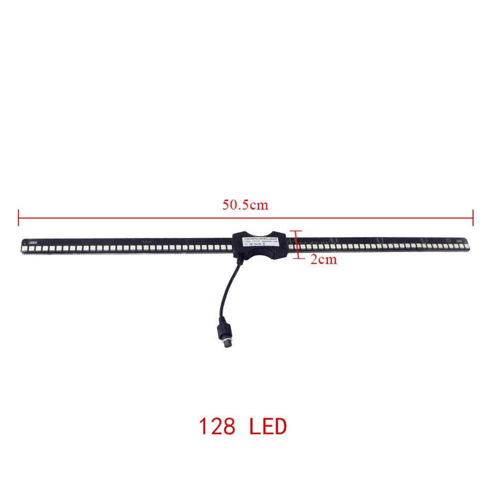 Flash Deal Programmable Bicycle Lights 128 LED DIY Bike Wheel Spokes Light Electric Bike Tire Lamp Screen Display Image For Night Cycling 4