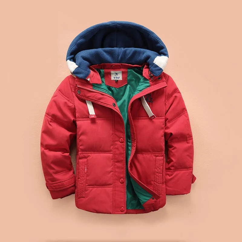 Winter Boys Down & Parkas Fashion Warm Hooded Outwear Children Winter