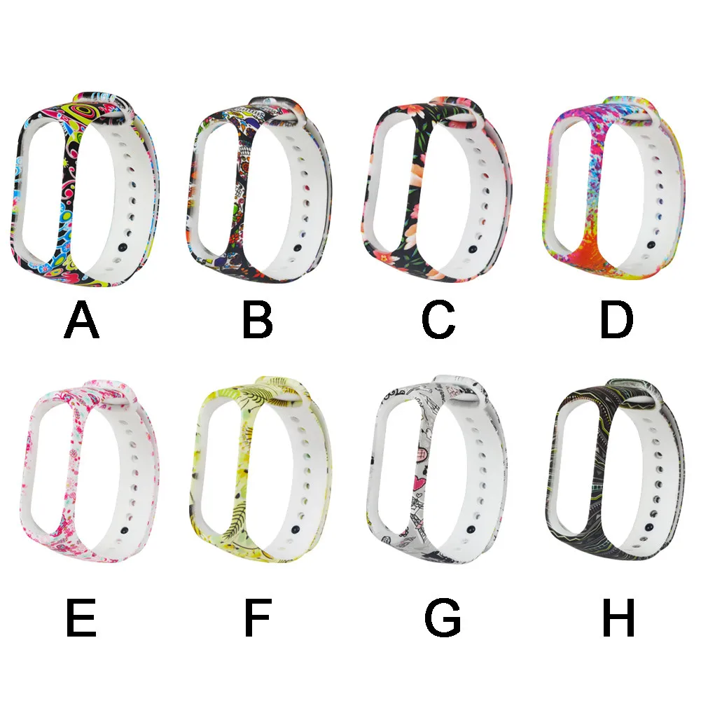 

Fashion Adjustable Soft Printing For Xiaomi Mi Band 3 Unisex Silicone Bracelet Strap Wristband For Watch Replacement Band