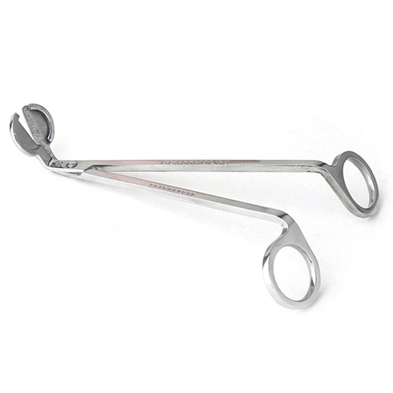 

17CM Stainless Steel Candle Wick Trimmer Oil Lamp Trim Scissor Tijera Tesoura Cutter Snuffer Tool Hook Clipper Hardness 40-42HRC