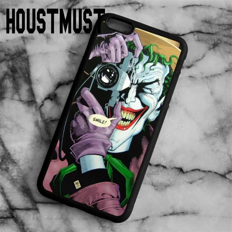 HOUSTMUST Joker Please Smile Batman Case cover For iPhone