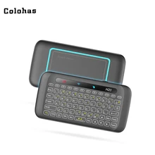 Мини-клавиатура Air mouse с тачпадом 2,4 ГГц Беспроводная перезаряжаемая клавиатура USB 2,0 приемник для компьютера Android tv Box HTPC