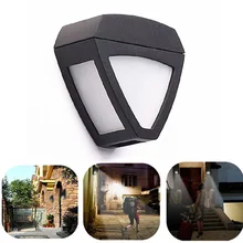 На солнечной энергии 2 светодиодный уличный сад стены дворовая дорожка пейзаж свет лампы белый