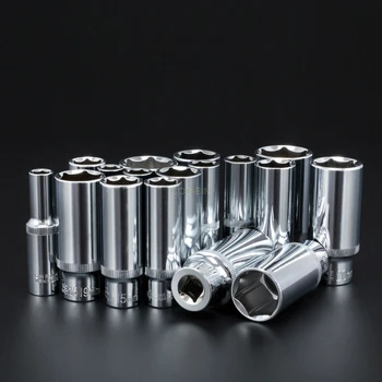 

3/8 inch lengthened Hexagon socket Ratchet electric wrench tool Universal Inner Hexagon Spanner Allen Head Auto Repair Tool