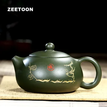 

260cc Authentic Yixing Teapot Xi Shi Pot Purple Clay Tea Pot All Handmade Chinese Tea set Zisha Tea Maker Creative Home Decor