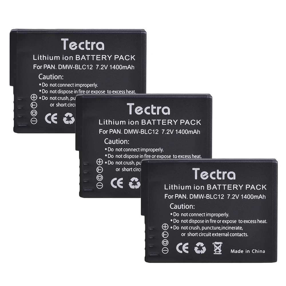 

1400mAh 3PCS DMW-BLC12 DMW BLC12PP BLC12E BLC12 BPDC12 DC12U BP-DC12 Batteries for Panasonic DMC GH2 G5 G6 V-LUX4 DMC-GH2 FZ1000