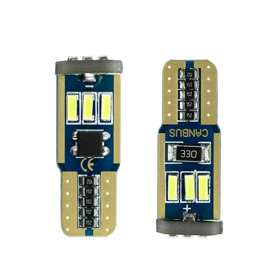 YCCPAUTO T10 подключению Can-шины без ошибок W5W белый автомобиль клин хвост боковых габаритных огней 9 светодиодный 4014SMD нет полярности хорошее качество 1 шт