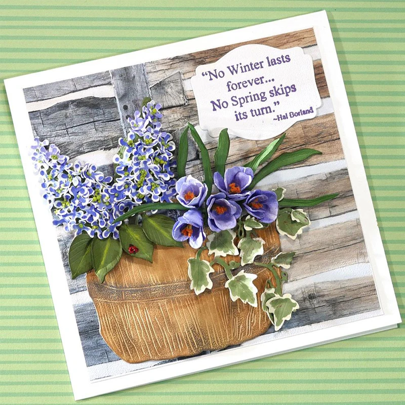 

Flower Pot Metal Cutting Dies for DIY Craft Making Card Scrapbooking Decorative Embossing Stencils