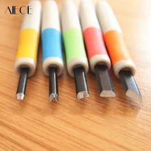 AIEOE 5 шт. долото для резьбы по дереву набор ручной мини-набор долота 4,5/5/6,5/8 мм удобный режущий Набор для DIY деревообработки