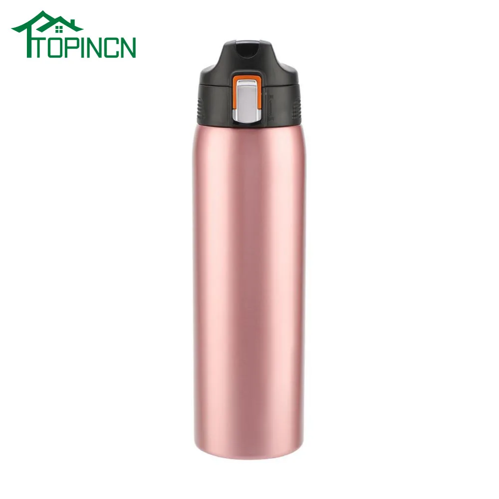 

TOPINCN 720ML Large Capacity Vacuum Cup Stainless Steel Thermos Vacuum Bottle Flask Push Button Lid Insulated Cup