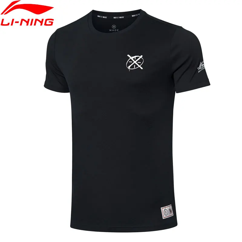 

Li-Ning Men Wade Basketball One Last Dance Jersey Regular Fit Cotton LiNing Breathable Sports T-shirts Tees Tops AHSP673 CAMJ19