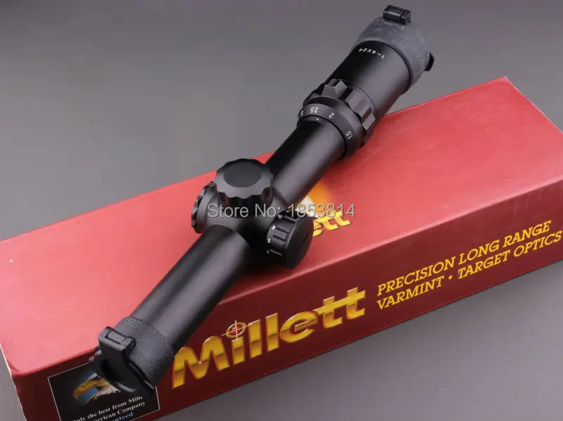 Millett 1 4x24 с подсветкой Dot 30mm трубка прицел для охоты Бесплатная доставка Ak 47 553