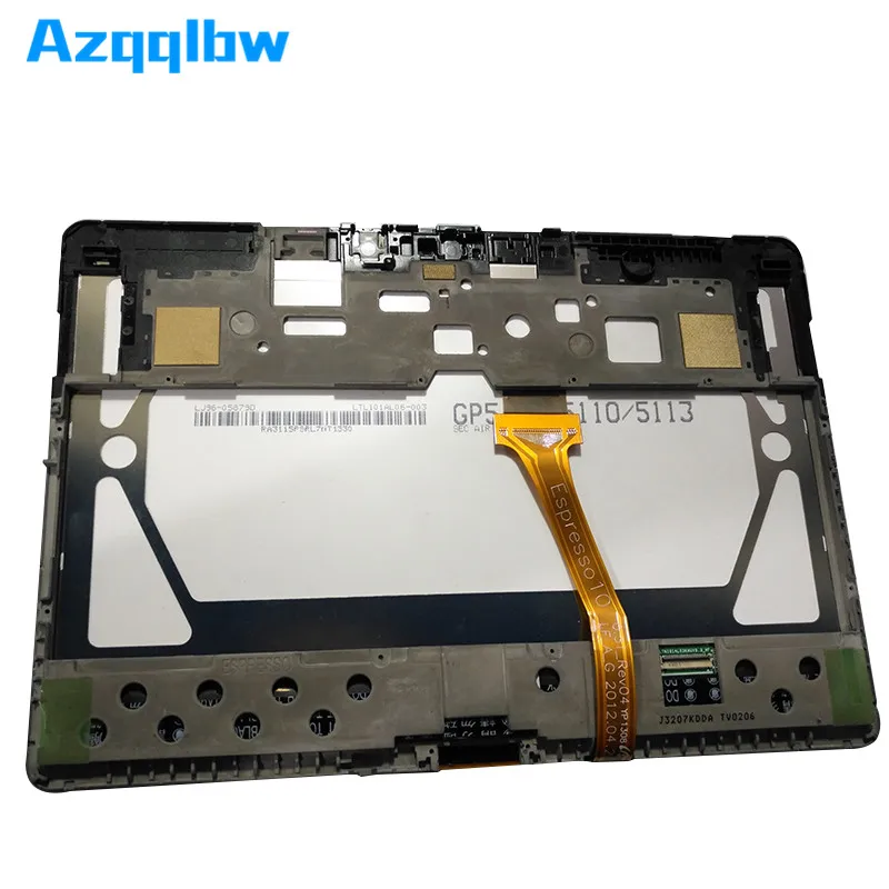 Azqqlbw 10 1 дюймов для ЖК-дисплея + сенсорный дигитайзер экран стекло Samsung Galaxy Tab 2 P5100