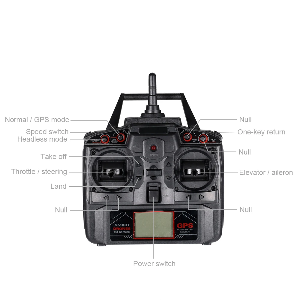X191 2.4G 4CH 2.0MP HD Camera Drone Professional Quadcopter Wifi FPV Selfie GPS Drone RTH Height Hold RC helikopter Dron (8)