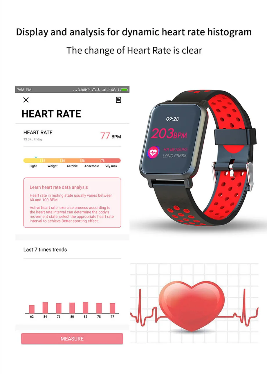 COLMI Smart Watch Men Tempered glass Fitness Tracker Blood pressure IP68 Waterproof Activity Tracker Women Smartwatch 10