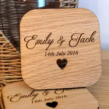 Деревянный деревенский свадебный стол для дня рождения Coaster Favours-заказ Keepsake Favour для гостей место карты