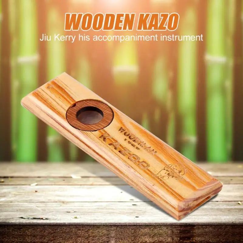 Orff Instruments Ukulele Guitar Partner Wood Harmonica Kazoo With Metal Box