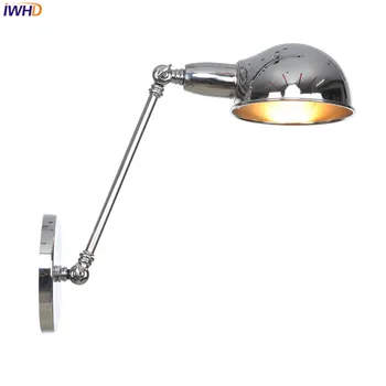 

IWHD Vintage Nordic Wandlamp LED Wall Lamp Iron Simple Wall Lights For Home Fixtures Stairs LED Light Applique Murale Luminaire