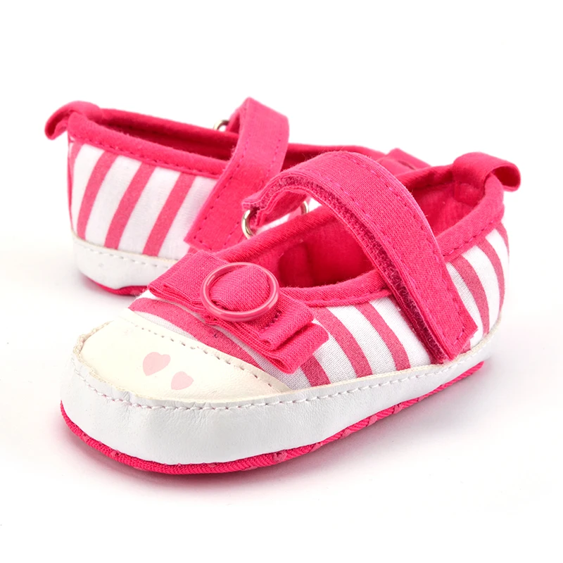 

Fashion prewalker shoes striped canvas toddler shoes for girl little knot first walkers shallow moccasins 2 colors