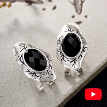 

Poland S925 Fine Stud Earrings Sapphire Earrings Women Antique shop art handicraft Artisan Baltic Gemstone Lazuli