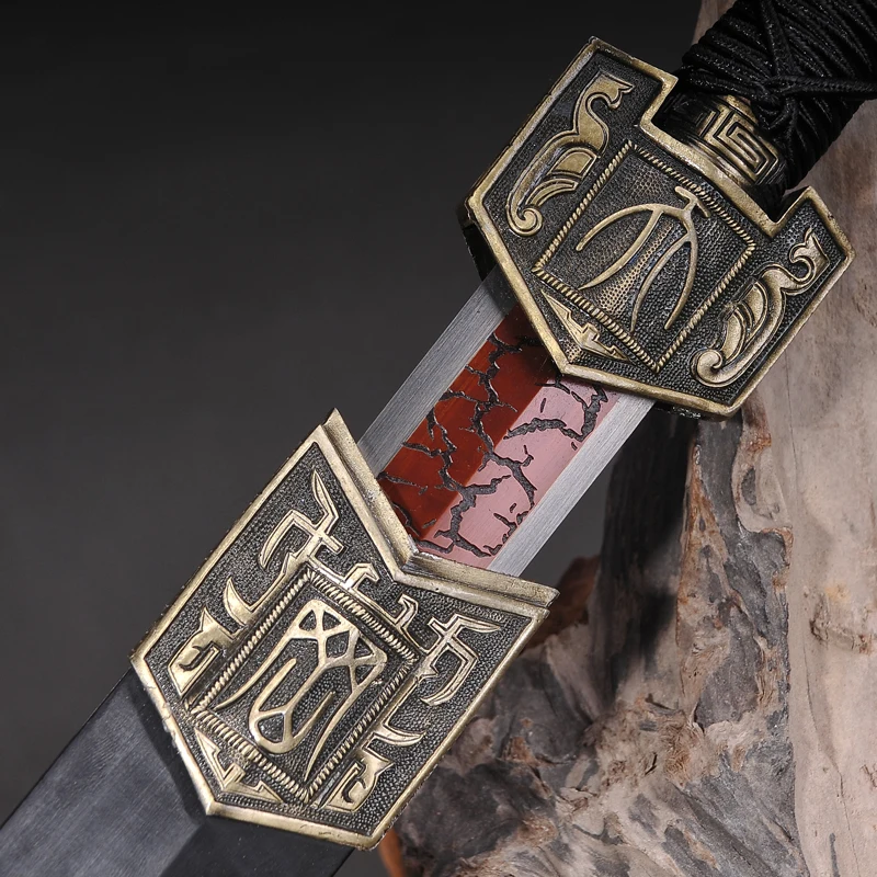

Sword 1060 High Carbon Steel Red Blade Chinese Sword Fully Handmade Sword Full Tang Blade Home Decoration Chinese Knife