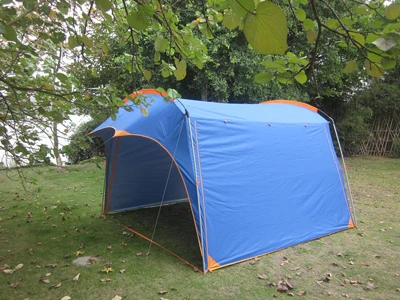 Новое поступление, ультрабольшая кемпинговая палатка для 5-8 человек, большая беседка с защитой от ультрафиолета, пляжный тент Carpas De Camping - Цвет: Blue