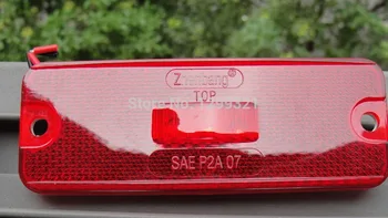

10X 24V 4'' Red LED Rectangle Reflector Tail Brake Stop Marker Light Truck Trailer Bus lorry Lamp SAE EMARKFree Shipping
