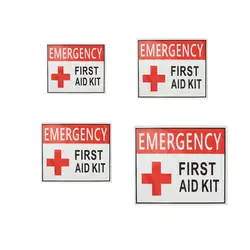 Safurance 4 Размер Открытый Отдых Туризм аварийного первой помощи наклейки водонепроницаемый этикетки знаки Красного Креста безопасности