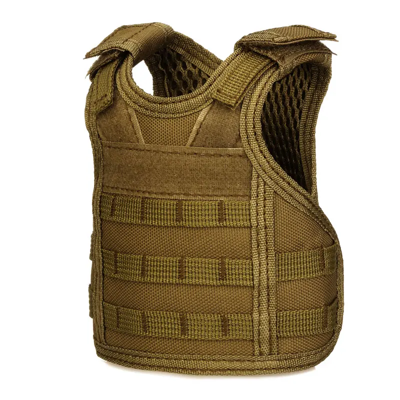 

PROTECTOR PLUS Tactical Beer Bottle Cover Military Mini Miniature Molle Vest Personal Bottle Drink set Adjustable Shoulder Strap