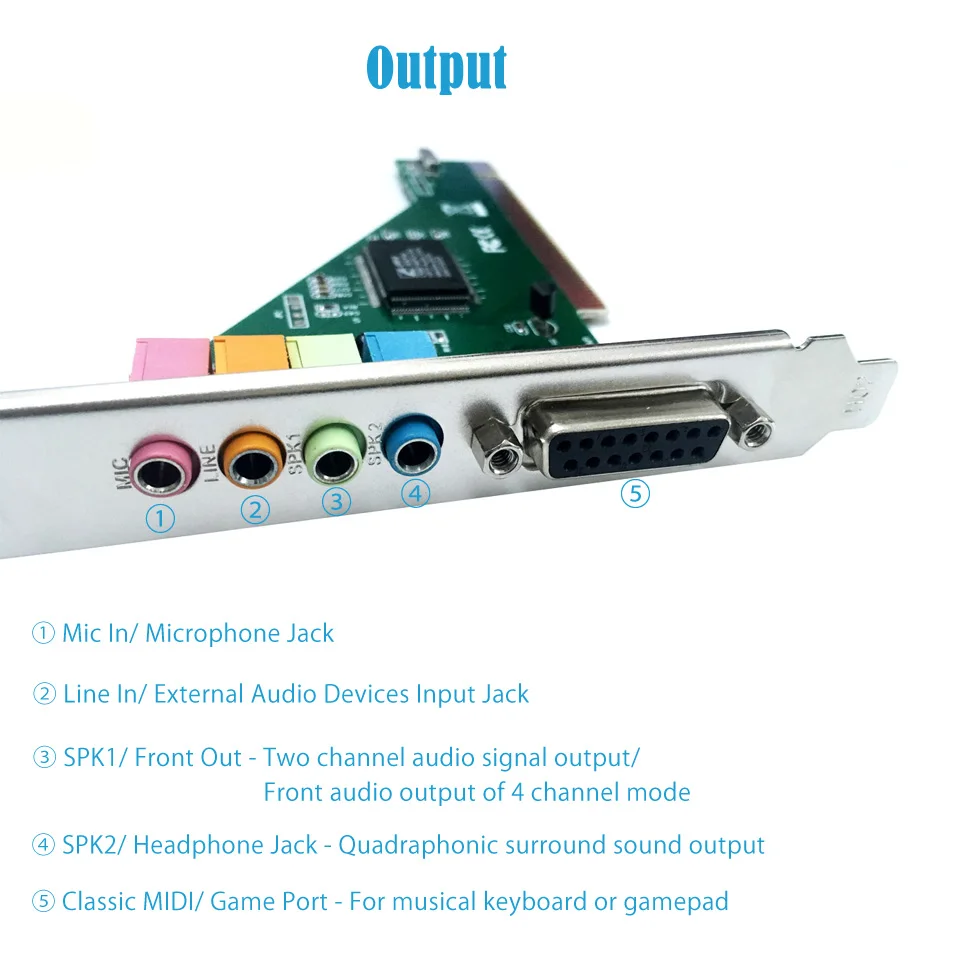 ZML PCI Sound Card Audio Interface (10)