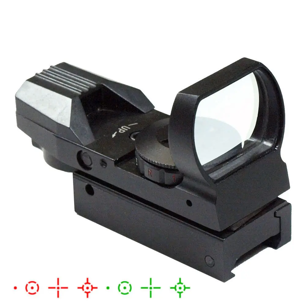 2,5-10X40 Охотничий Тактический прицел с красным лазером и голографическим зеленым/красным точечным прицелом для страйкбола