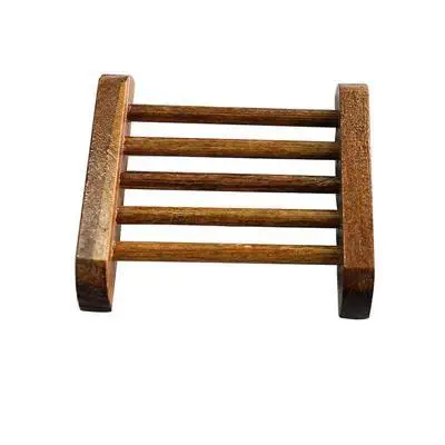 9*8.3CM Wood Soap Container Travel Convenient Useful Natural Carbide Wood Soap Dish Shower Plate Bathroom Soap Holder