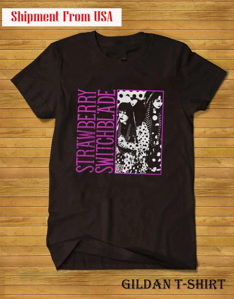 

Strawberry Switchblade T-shirt Siouxsie and the Banshees Sisters of Mercy