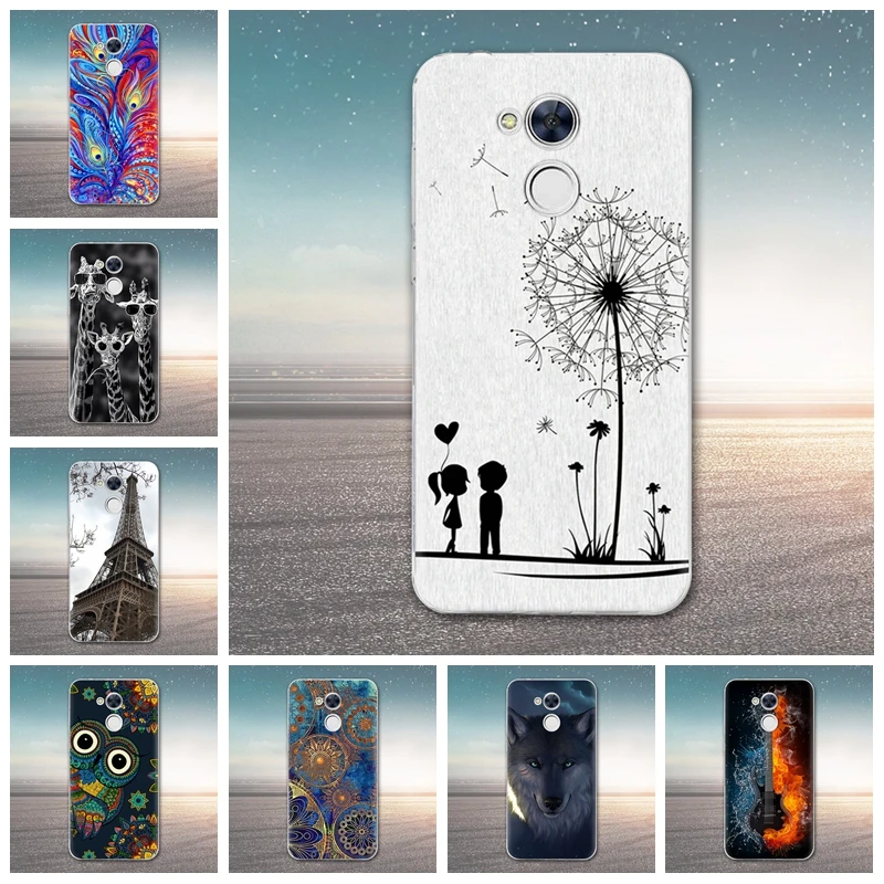 

For Huawei Honor 6A Case Cover 5.0 inch Painting Soft Silicone TPU Back Cover For Huawei Honor 6 A Phone Protect Bags Shell
