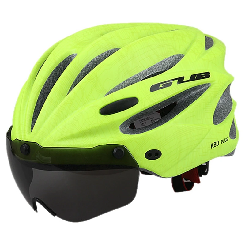 

Gub Adult Bike Helmets Outdoor Cycling Bicycle Motor Helmet With Magnetic Goggles Green