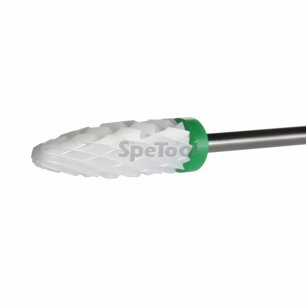 SpeTool керамический сверло для ногтей Длинная форма пламени аксессуар для электрического маникюра машина для удаление геля профессиональный маникюр салонный инструмент