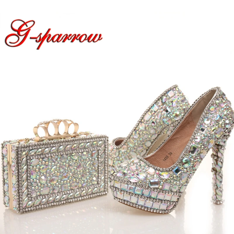 ab crystal shoes