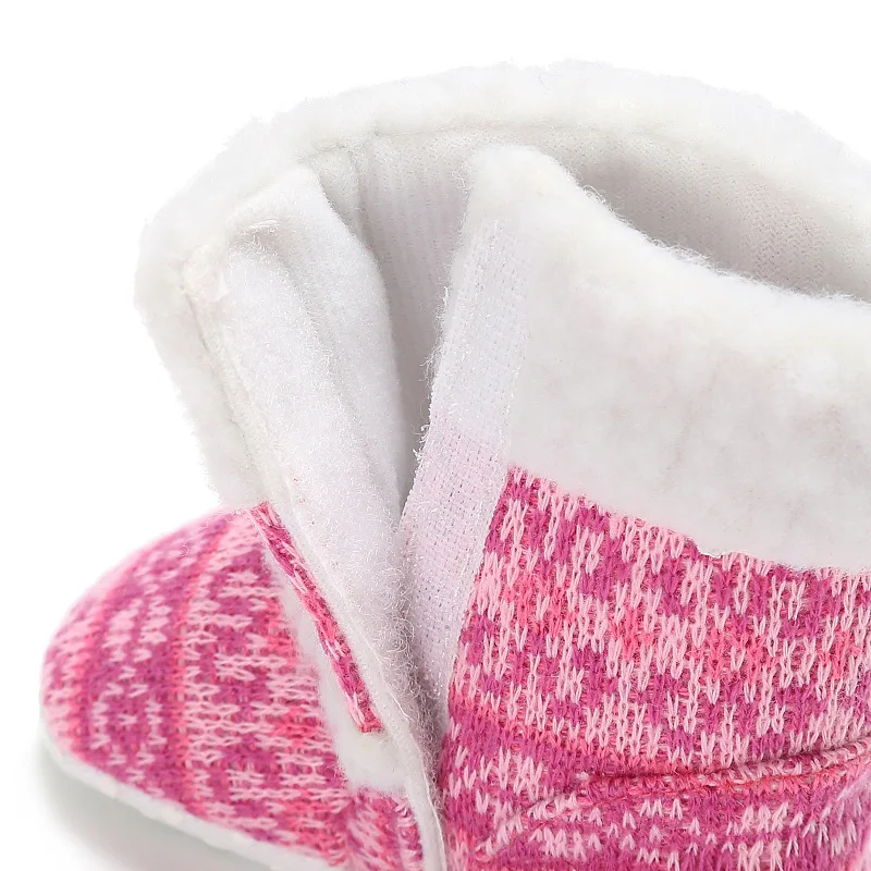 Зимние ботинки 0-18 месяцев ребенок обувь для девочек Теплые бархатные прекрасный малышей Обувь для младенцев милые