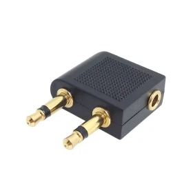 

100pcs 90 Degree Right Angled 3.5mm 1/8 Stereo Female Mini Jack to 2 Male RCA Audio Y type Plug Adapter ,By Fedex