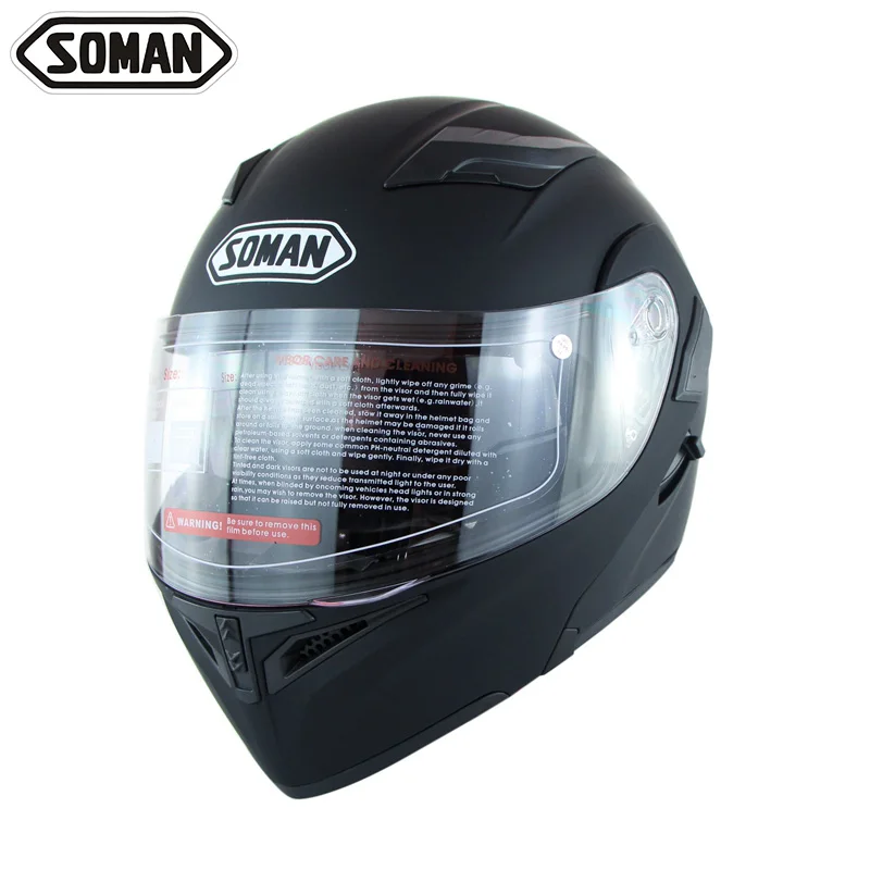 

High Quality Double Visors Motorcycle Flip-Up Helmets SOMAN 955 Motorbike Cycling Capacete Racing Motorcycle Helmet Moto Casco