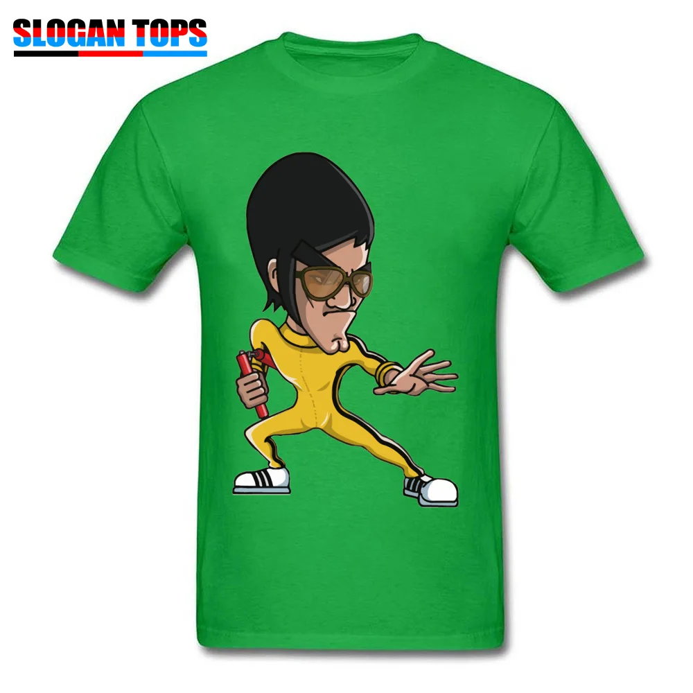 kung fu18912Y Design Summer 100% Cotton Fabric O-Neck Adult Tees Casual Tee-Shirt Hot Sale Short Sleeve Top T-shirts kung fu18912Y green