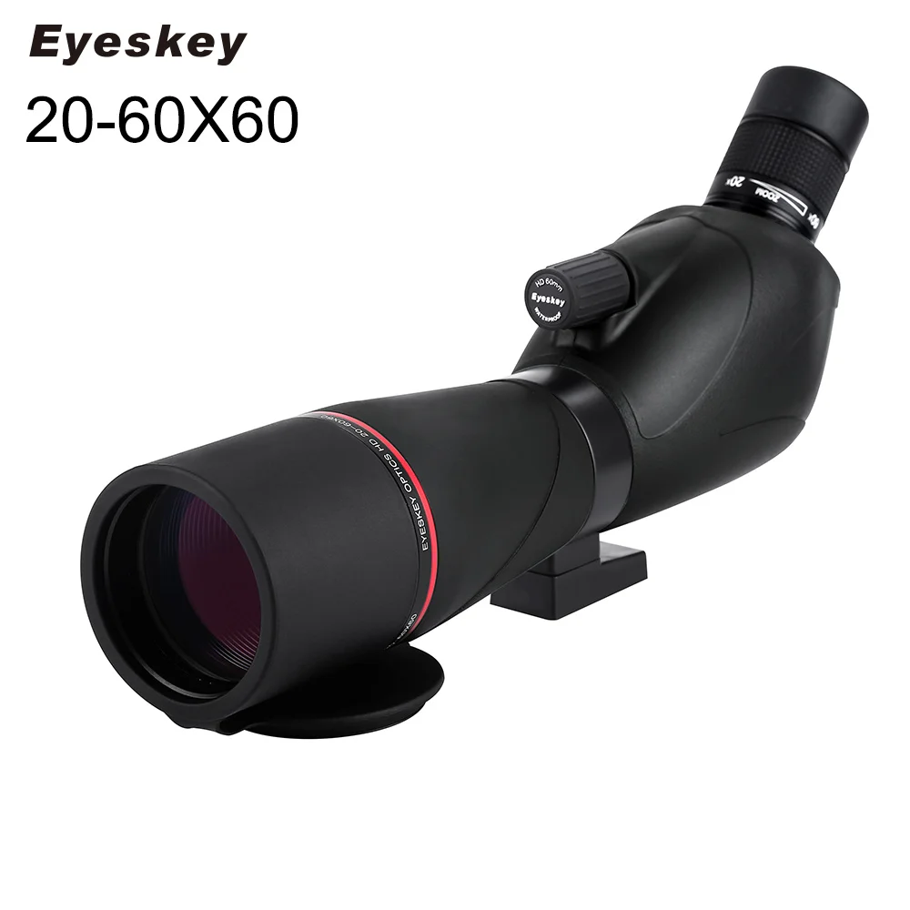 Eyeskey 20-60x60 водонепроницаемый Зрительная труба Zoom Зрительная труба полный многослойный наблюдения за птицами монокулярный телескоп со штативом