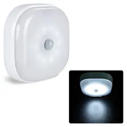 Светодиодный PIR датчик движения тела настенный светильник светодиодный индукционный ночник с питанием от аккумулятора светильник для